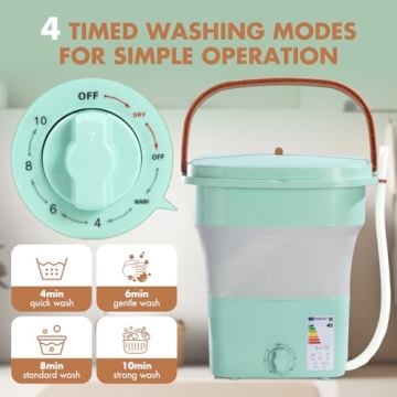 qagwotuv 18L Portable Washing Machine Compact Efficient Quiet