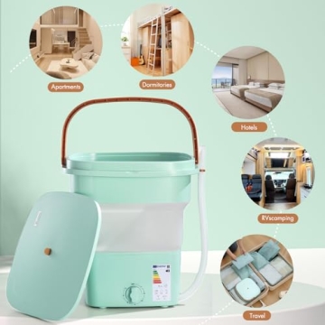 qagwotuv 18L Portable Washing Machine Compact Efficient Quiet