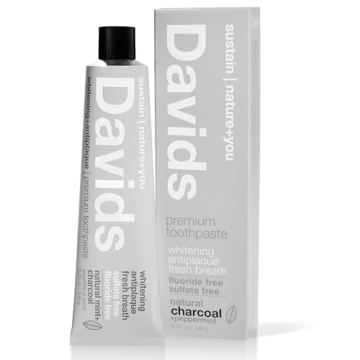 Davids Charcoal Toothpaste for Enhanced Whitening and Freshness