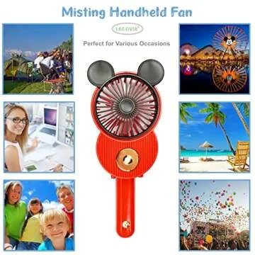 Mickey Mouse Misting Mini Fan - Portable Cooling Solution