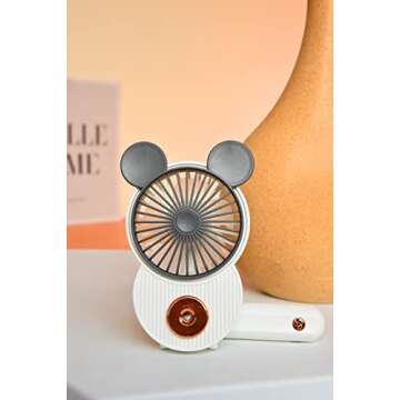 Mickey Mouse Misting Mini Fan - Portable Cooling Solution