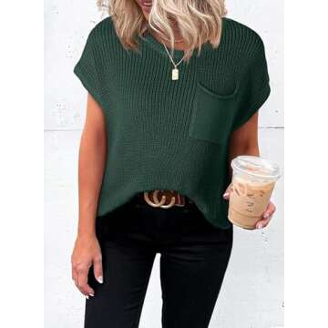 Dokotoo Women's Cap Sleeve Oversized Tunic Top for Stylish Summer Comfort