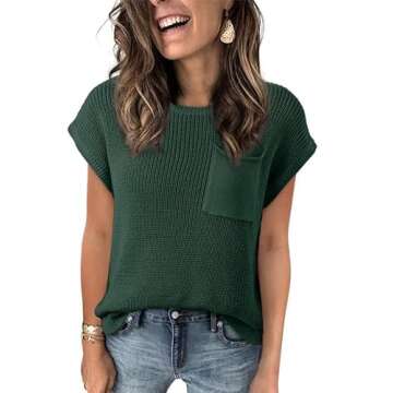 Stylish Dokotoo Women's Cap Sleeve Tunic Tops