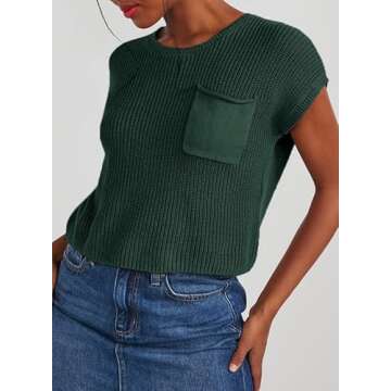 Stylish Dokotoo Women's Cap Sleeve Tunic Tops