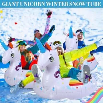 Shappy Unicorn Snow Tube – 60" Inflatable Fun for All