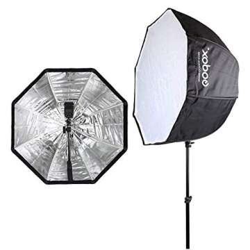 Godox 32"/80cm Umbrella Octagon Softbox, Studio Flash Reflector, Speedlight Octagonal Soft Box with Carrying Bag for Portrait, Product Photography (32inch/80cm-2pcs)