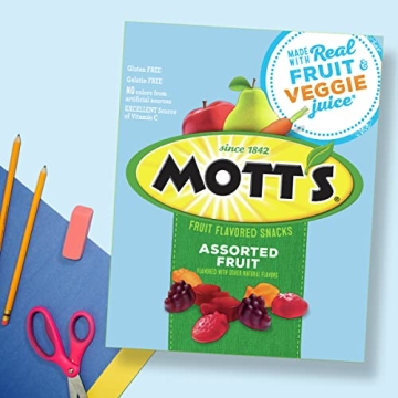 Mott's Assorted Fruit Snacks, 40 Pouches, Halloween Treat