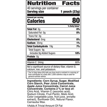 Mott's Assorted Fruit Snacks, 40 Pouches, Halloween Treat