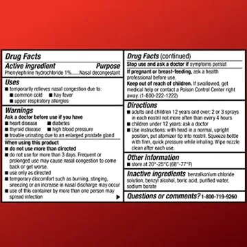 Amazon Basic Care Nasal Spray Fast 4-Hour Decongestant