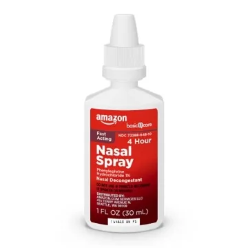 Amazon Basic Care Nasal Spray Fast 4-Hour Decongestant