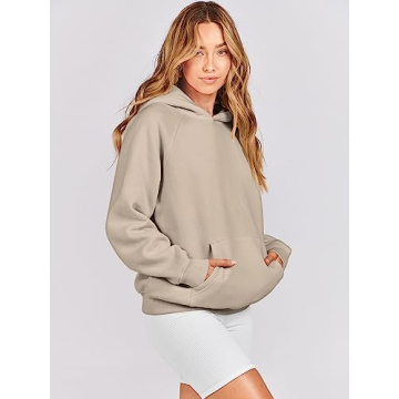 ANRABESS Women Oversized Fleece Hoodie Fall 2024 Cozy Essential