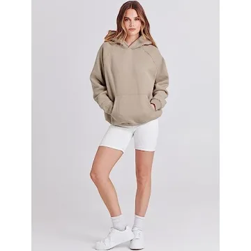 ANRABESS Women Oversized Fleece Hoodie Fall 2024 Cozy Essential