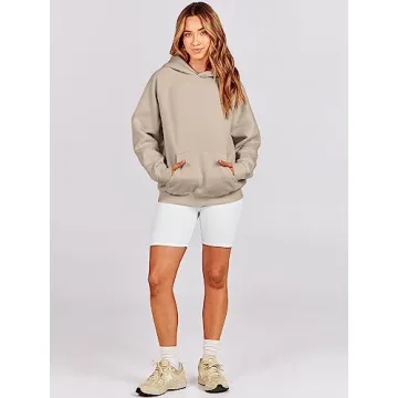 ANRABESS Women Oversized Fleece Hoodie Fall 2024 Cozy Essential