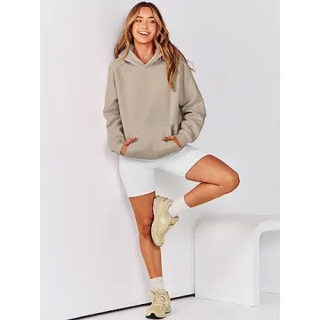ANRABESS Women Oversized Fleece Hoodie Fall 2024 Cozy Essential
