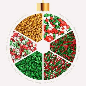 Nomeca Christmas Sprinkles Mix - 6 Colorful Options