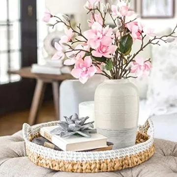 Stylish Two Tone Boho Flower Vase for Home Decor