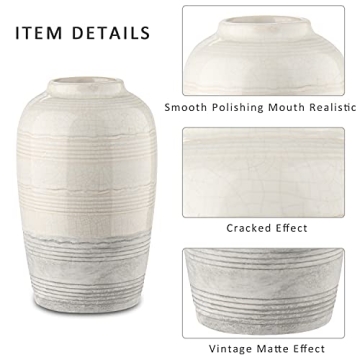 Stylish Two Tone Boho Flower Vase for Home Decor