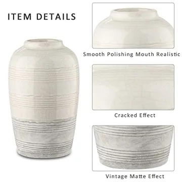 Stylish Two Tone Boho Flower Vase for Home Decor