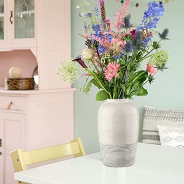 Stylish Two Tone Boho Flower Vase for Home Decor