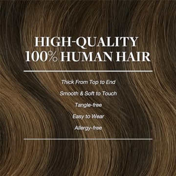 GOO GOO Clip in Hair Extensions Real Human Hair 14inch
