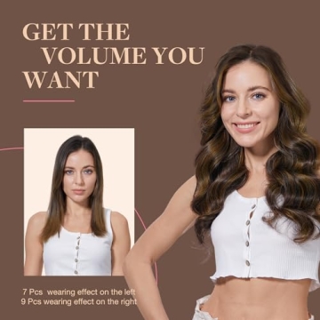 GOO GOO Clip in Hair Extensions Real Human Hair 14inch