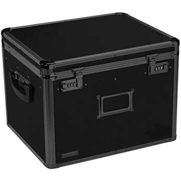 Vaultz Locking File Box - Secure Document Storage Solution