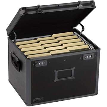 Vaultz Locking File Box - Secure Document Storage Solution