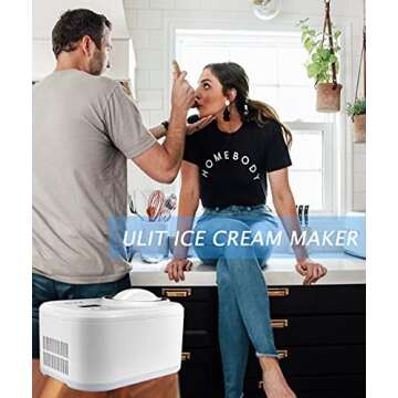 Easy-to-Use Ice Cream Maker for Homemade Desserts