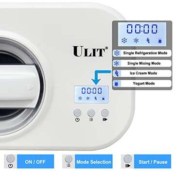 Easy-to-Use Ice Cream Maker for Homemade Desserts