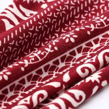 DRESHOW Boho Print Fashion Headbands Yoga Sports Headbands for Women Elastic Non-Slip Headbands Workout Running Hair Bands 6 Pack