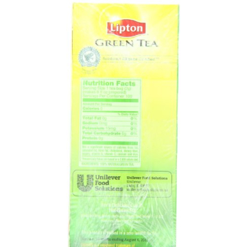 Lipton Green Tea Natural 100 Count for Refreshing Drinks