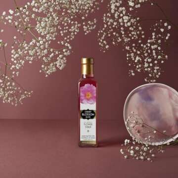 Floral Elixir Co. - All Natural Syrups for Cocktails & Sodas (2 x 8.5 oz) (Orange & Cherry Blossom)