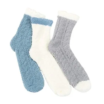 Cozy Century Star Women’s Fuzzy Slipper Socks