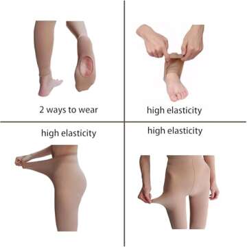 Dancing Kitty Ballet Dance Tights for Girls and Women