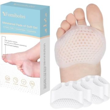 Metatarsal Pads 12 Pack Ball of Foot Cushions for Women and Men Soft Gel Foot Pads Pain Relief Foref...