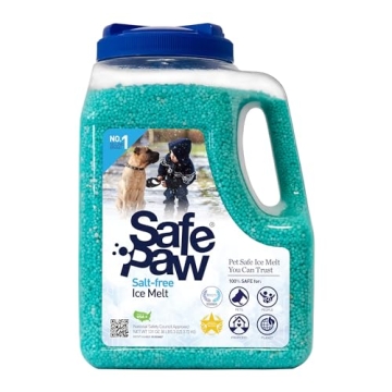 Safe Paw Pet-Safe Ice Melt - 8lb, 100% Salt-Free, Non-Toxic & Fast Acting