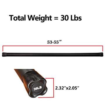 Signature Fitness 30lb Weighted Workout Bar