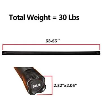 Signature Fitness 30lb Weighted Workout Bar