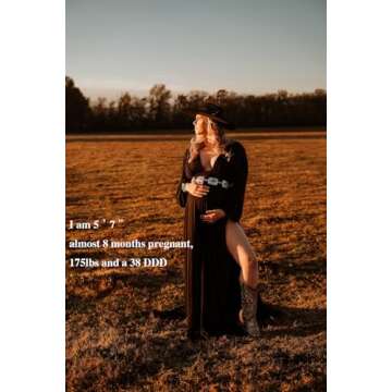 Dedysler Maternity Dress for Photoshoots and Baby Showers