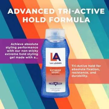 LA Looks Styling Hair Gel - Extreme Sport - 20 Oz - Hold for High Performance Activity