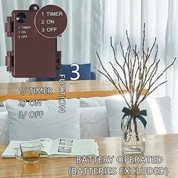 Fudios LED Lighted Branches for Holiday Home Decor