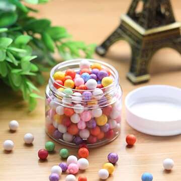 12 Pack Small Plastic Containers with Lids Clear Plastic Favor Storage Jars Wide Mouth for Beauty Products (3 Ounce, White)