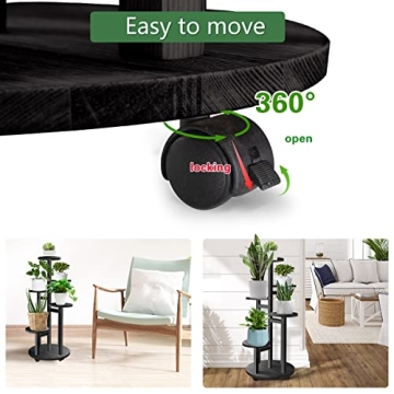 GEEBOBO 5 Tiered Tall Plant Stand for Indoor Gardening