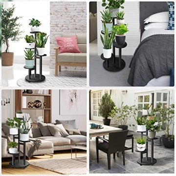 GEEBOBO 5 Tiered Tall Plant Stand for Indoor Gardening
