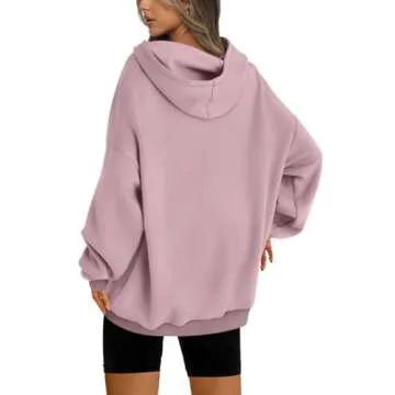 EFAN Womens Oversized Hoodies Sweatshirts Fleece Hooded Pullover Tops Sweaters Casual Comfy Fall Fas...
