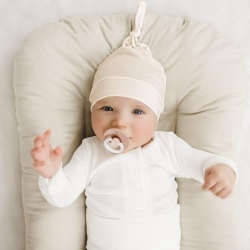 Konssy Soft 8 Pack Newborn Baby Hat Set for Infants