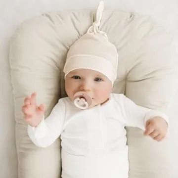 Konssy Soft 8 Pack Newborn Baby Hat Set for Infants