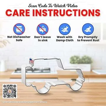 SUV Military Off-Road Vehicle Cookie Cutter 4.25 Inch – Made in the USA – Foose Cookie Cutters Tin Plated Steel - SUV Cookie Mold