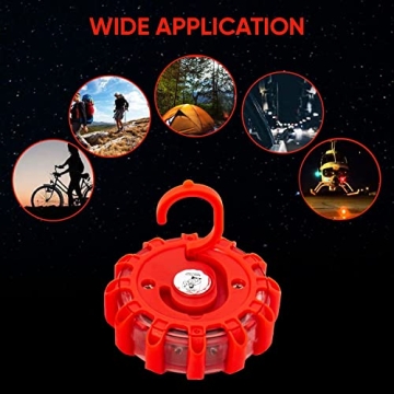 Garage Monkey LED Road Safety Flare Kit for Vehicles & Boats