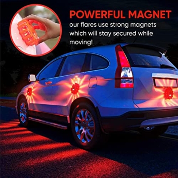 Garage Monkey LED Road Safety Flare Kit for Vehicles & Boats